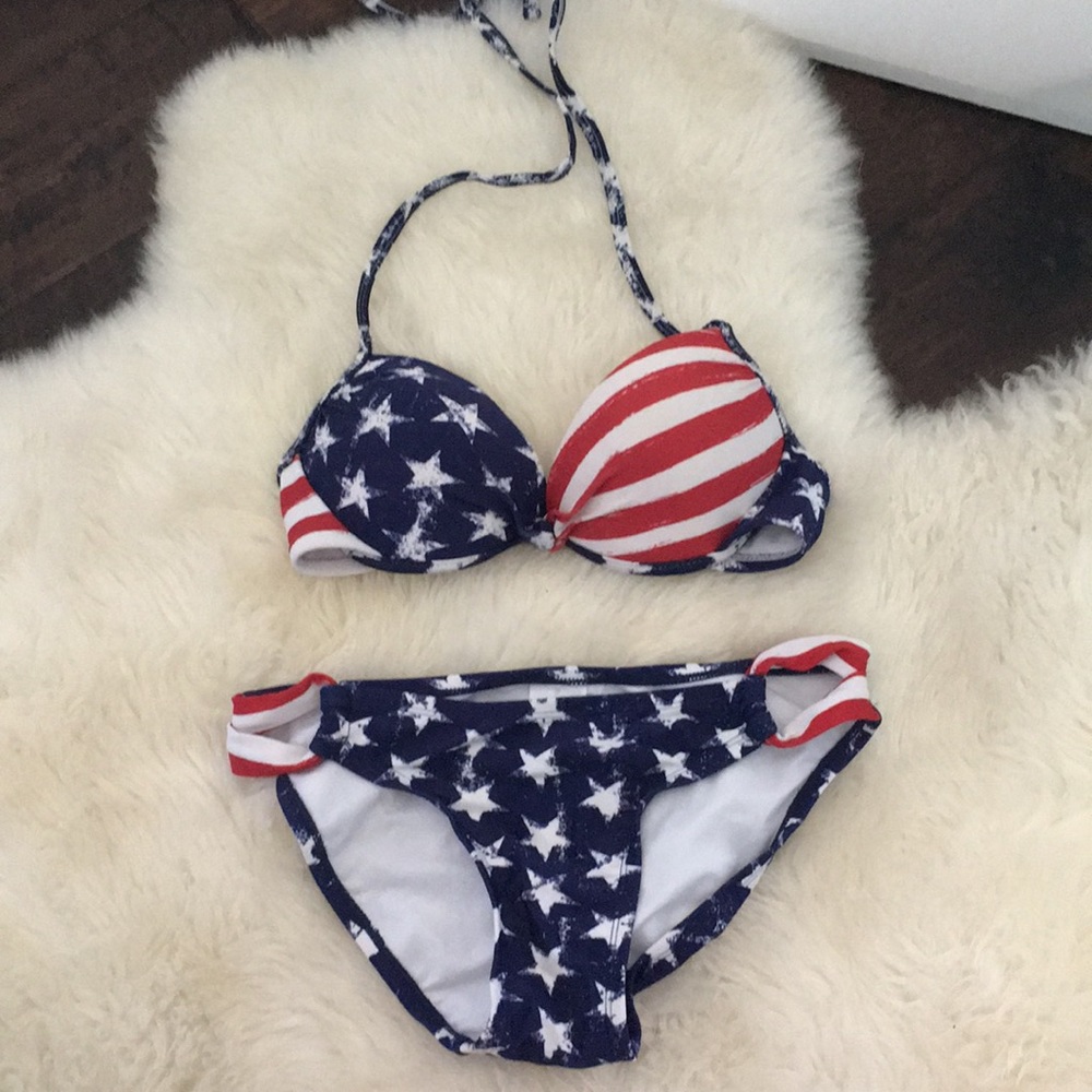 American flag bikini (NEVER WORN)